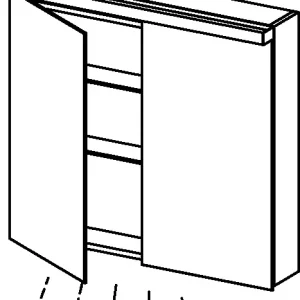 Achat Immédiat Armoire de toilette Alterna format LED plus Blanc brillant